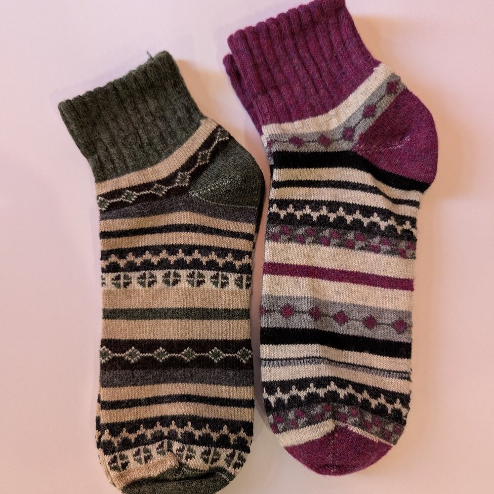 Performance Merino Wool Crew Socks - 2 Pairs